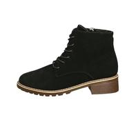 Ladies Boots Side Zip Lace Up Round Toe Low Chunky Heel for Daily Walking | Womens Ankle Boots feature a side zip, lace-up fastening and a round toe for daily wear, work, shopping, travel, city walks