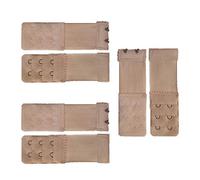 Ladies Bras 6pcs Bra Strap Extenders Bra Lengthened Strap Comfortable Bra Extenders Elastic Stretchy Bra Extension Buckle 2 Hooks (Apricot) Womens Bras