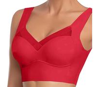 Ladies Bras Underwired Womens Sports for Older Women Gym Wear Cotton Seamless Bra Racer Back Plunge Tops Sagging Breasts Top Maternity Sloggi