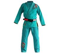 Ladies Brazilian Jiu Jitsu Suit Female BJJ Gi Kimonos Women BJJ Uniform (BJJF20GREEN, F2)