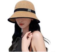 Ladies Breathable Mesh Sun Hat Foldable Fisherman Cap Lightweight UV Protection Short Brim for Summer Hiking Camping Casual Beige Foldable Mesh Sun Hat Breathable(Khaki Color)