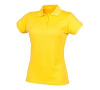 Ladies Breathable Polo Henbury Womens Coolplus Wicking Short Sleeve Sports Shirt