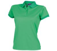 Ladies Breathable Polo Henbury Womens Coolplus Wicking Short Sleeve Sports Shirt