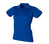 Ladies Breathable Polo Henbury Womens Coolplus Wicking Short Sleeve Sports Shirt