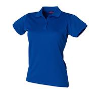 Ladies Breathable Polo Henbury Womens Coolplus Wicking Short Sleeve Sports Shirt