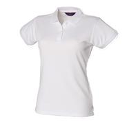Ladies Breathable Polo Henbury Womens Coolplus Wicking Short Sleeve Sports Shirt