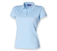Ladies Breathable Polo Henbury Womens Coolplus Wicking Short Sleeve Sports Shirt