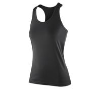 Ladies Breathable Polyester Racer Back Vest Fitness Softex Tank Top by Spiro