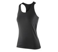 Ladies Breathable Polyester Racer Back Vest Fitness Softex Tank Top by Spiro