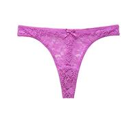 Ladies Briefs Size 2022 Woman'S Underwear Sexy And Interesting Women's Thong Girls Underwear Fashion Solid Color T Pants Ladies Lace Stitching Unde Ladies Knickers Size 18 Womens Cycle (Purple, S)