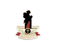 Ladies Brooch Red 110th Anniversary Badge 110th Anniversary Red Badges Pins Never Forget Lapel Pin Brooch Souvenir Badge Gift Star Pin (White, 4X3CM)