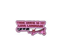 Ladies Brooches True Is My Language Brooch A Of Mystery And Glamour To Your Look Whether It’ s For Everyday Wear Or A. Badges For Bags (3x1. 4CM)