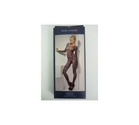 Ladies Brown Leopard Print Bodysuit - ladies fancy dress animal print catsuit body bodysuit sexy cheetah costume fever womens 614