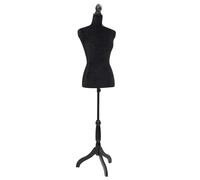 Ladies Bust Display Mannequin with Stripes Cloth Model Multi Colours vidaXL