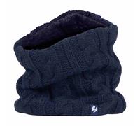 Ladies Cable Knit Thermal Fleece Lined Neck Warmer - One Size