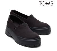 Ladies Canvas Wedge Loafers Toms Alpargata Combat Low Shoes UK4-8
