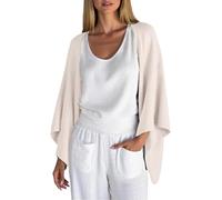 Ladies Cardigans Size 16, Cotton Linen 3/4 Sleeve Open Front Casual Kimono, Breathable Shrugs and Boleros for Evening, Bolero Shrug for Women