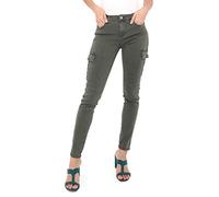 Ladies Cargo Pants Skinny Stretch Jeans Khaki Trousers UK Sizes 6