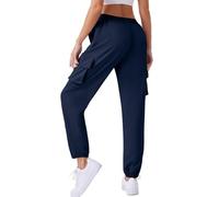 Ladies Cargo Pants Warehouse Deals Clearance Returns, Womens Joggers Elasticated Waist Trousers Sweatpants Work Jogging Bottoms Gym Running Yoga Pants Outdoor Hiking Walking Combat Activewear