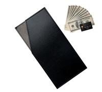 Ladies Cash Clip Purse - Thin Leatherette Card Sleeve, Pocket Note Keeper | Refined Seam Finish Ultra Light Body Design, Streamlined Payment Organizer Firm Bill Grip Chic Modern Carry