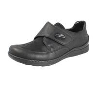 Ladies Casual Rieker Hook and Loop Antistress Extra Wide Shoes: 48954