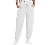 Ladies Casual Trousers 3/4 Length Trousers for Women Work Pants for Women Tall Striped Slacks Yoga Pants Ladies Black Work Sweatpants Light Summer Pedal Pushers Female Cuffed Baggy Joggers