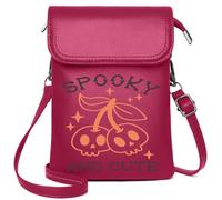 Ladies Cell Phone Purse Personalized Crossbody Wallets Cemetery Witch Skeleton Halloween Pumpkin Ghost Bat Haunted Travel Rfid Safe Elegant Gift for Mother's Day
