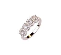Ladies Charm Ring Princess Wedding Ring Engagement Ring 9 Yards Attractive Design