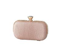Ladies Charming Glittering Handbag Shoulder Women Clutch Rhinestone Evening Bridal Wedding Elegant Crossbody(Rose Gold)