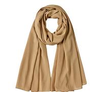 Ladies Chiffon Oversized Plain Scarf Women Quality Large Maxi Hijab Shawl (Gold)