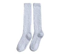 Ladies Christmas Socks Gentle Grip for Women 4-8 Fluffy Womens Thick Thermal Slipper 4-7 5 Pairs Fuzzy Bed Cozy Soft Xmas Non Slip Cashmere Slippers Grey