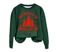 Ladies Christmas Sweatshirt 1989 Fashion Family Griswold Xmas School Office Gym with Leggings Sweatshirts for Womens Family Christmas Tree Farm Griswold Tops Sports School Office Gym with Leggings