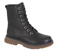Ladies Cipriata Mid Calf Boots 8 Eyelet Floral Zip Lace Memory Foam Womens