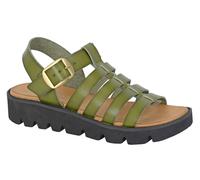 Ladies Cipriata Sandals T-Bar Halter Back Buckle Wedge Summer Holiday Wedge