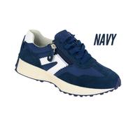 Ladies Cipriata Trainers Memory Foam Glamour Suede Zip Lace Up Womens Shoe UK3-8