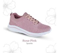 Ladies Cipriata Trainers Mesh Gem Memory Foam Lightweight Summer Walking Comfort