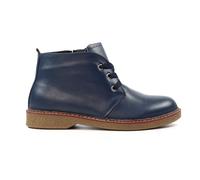 Ladies Claire II Navy Leather Boot 3 Blue