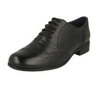 Clarks Womens Hamble Oak Derby, Black Leather, 3 E UK
