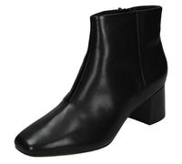 Ladies Clarks Casual Heeled Ankle Boots Sheer Flora