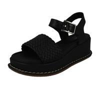 Clarks Ladies Clarks Casual Wedge Heel Sandals Kimmei Bay - Black - UK 7