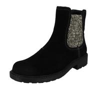 Ladies Clarks Casual Zip Chelsea Ankle Boots - Opal Sky