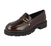 Ladies Clarks Code C360 Foam Leather Slip On Loafers - Code L Step