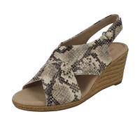 Ladies Clarks Hook & Loop Slingback Wedge Heeled Synthetic Sandals Lafley Alaine