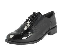 (Black, UK 6) Ladies Clarks Lace Up Smart Brogue Shoes Havisham Oak - E Fit