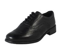 (Black, UK 5) Ladies Clarks Lace Up Smart Brogue Shoes Havisham Oak - E Fit