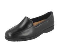 Clarks Women's Loafer Flats Shoes Georgia Black Leather