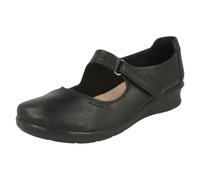 Clarks Women's Hope Henley Loafers, Black Black Leather, 7 UK