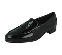 Clarks Women's Hamble Loafers, Black Pat Black Patent, 3 UK