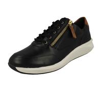 Ladies Clarks Stylish Zip Detailed Heeled Trainers 'Un Rio Zip'