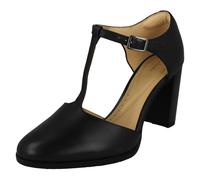 Ladies Clarks T-Bar Heeled Court Shoes 'Freva85 Bar'